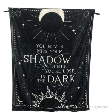 print design high quality wholesale winter custom blanket